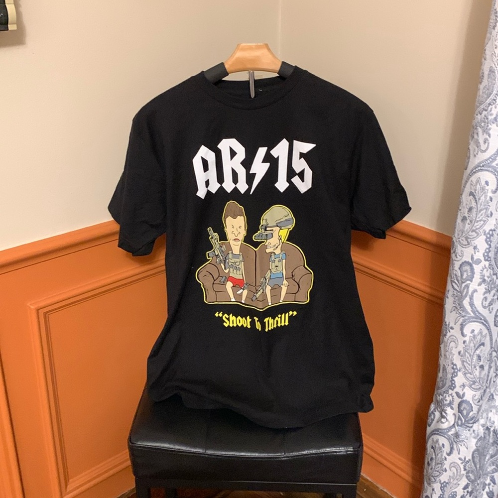 BrassRoots AR15 Beacis and Butthead Nivelty TeeShitt . Men’s Size Large. NWT